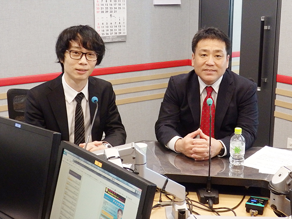 4月13日、証券アナリストの藤本誠之氏がホストを務めるラジオNIKKEI「まいど！相場の福の神・10ミニッツ」にＦＦＲＩ代表・鵜飼が生出演しました。