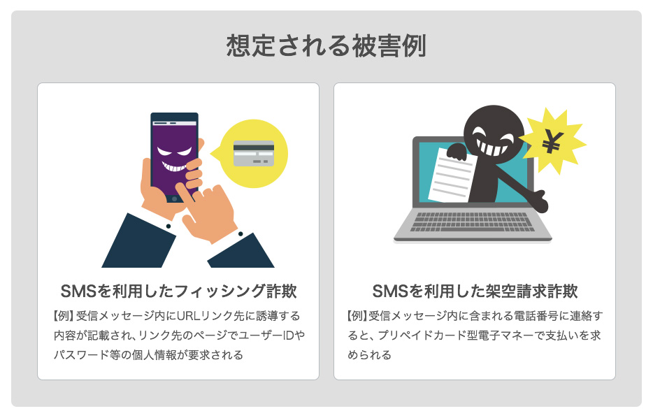 想定される被害例